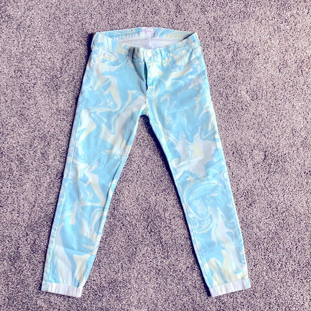 Hudson marble capri pants